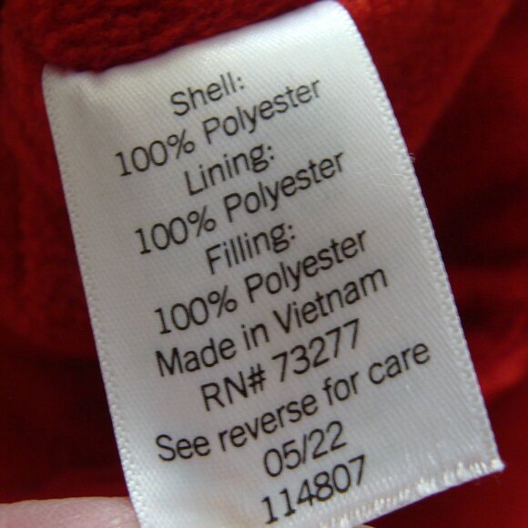 CROFT & BARROW Bright Red Sleeveless QUILTED VEST Jacket Sz 3X - Picture 6 of 8